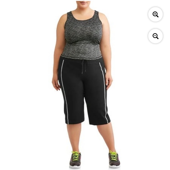 Athletic Works Women’s Plus Black Dri More Bermuda Pants Size 2X NWT - Picture 5 of 6